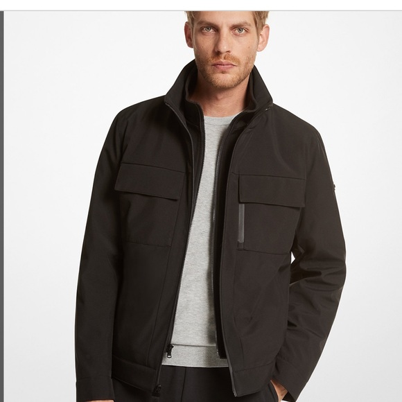 Michael Kors Belgravia Woven Zip-Up Jacket - Picture 1 of 14